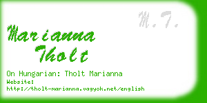 marianna tholt business card